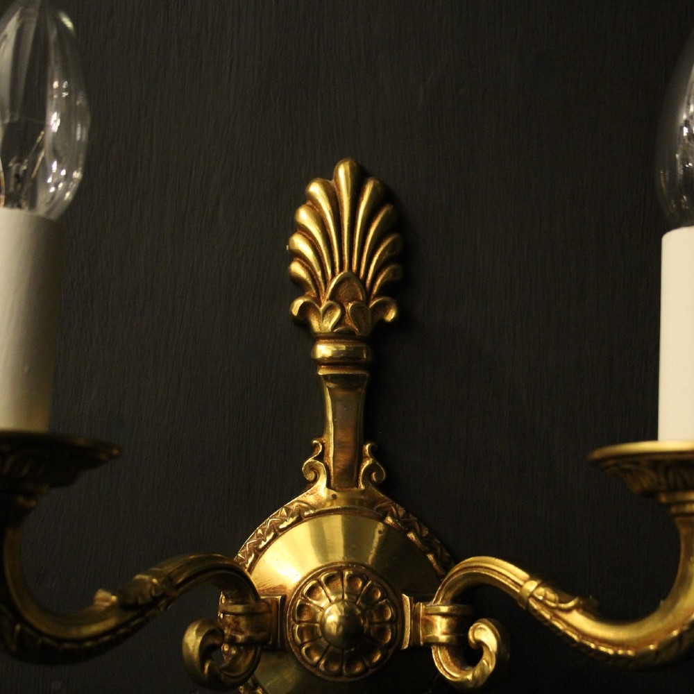French Pair Gilded Bronze Empire Wall Lights View VIII