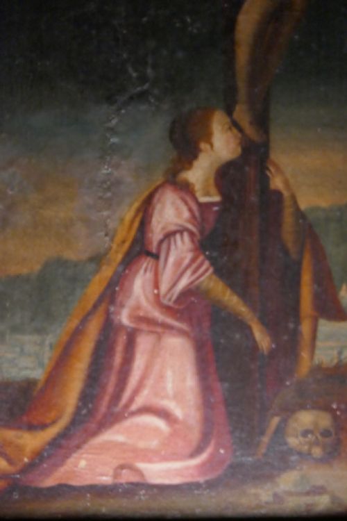 AN 18TH CENTURY RELIGIOUS PAINTING - ADDITIONAL PHOTO 3
