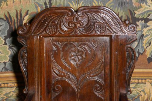 A 17TH CENTURY WAINSCOT CHAIR - ADDITIONAL PHOTO 2
