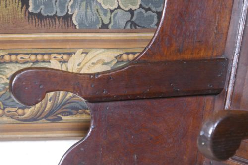 A GEORGIAN OAK WING BACK ARMCHAIR - ADDITIONAL PHOTO 9