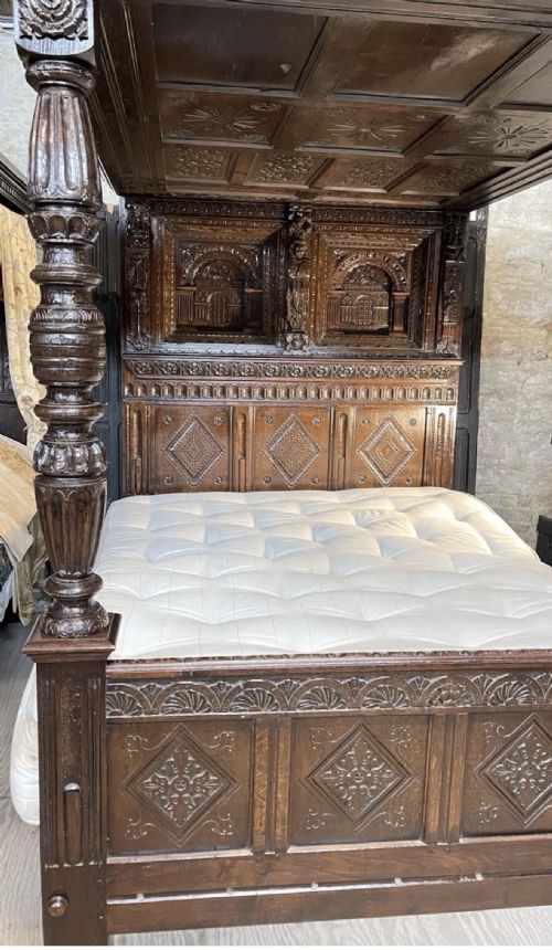 17TH CENTURY FOUR POSTER TESTER BED - ADDITIONAL PHOTO 9