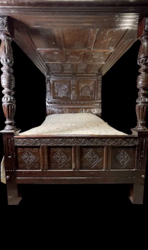 17TH CENTURY FOUR POSTER TESTER BED - ADDITIONAL PHOTO 5