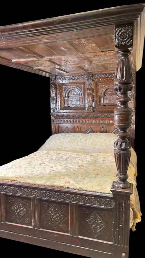 17TH CENTURY FOUR POSTER TESTER BED - ADDITIONAL PHOTO 12