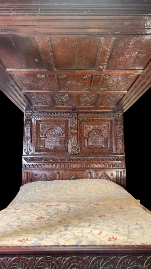17TH CENTURY FOUR POSTER TESTER BED - ADDITIONAL PHOTO 14