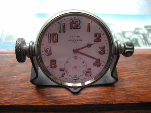 zenith pocket watch mounted ww1 period pen tray or pen tidy - CATEGORY: ANTIQUE CLOCKS - DATED 1910
