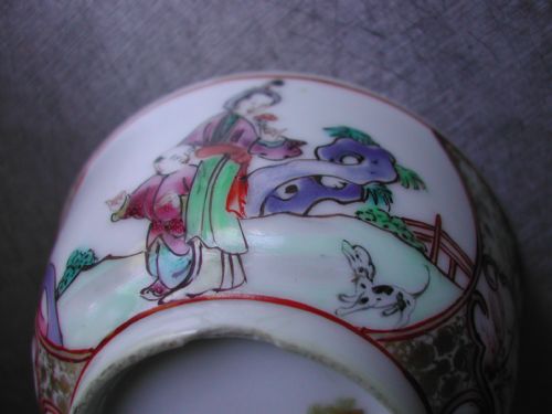 CHINESE 18TH CENTURY FAMILLE ROSE PORCELAIN TEA BOWL - ADDITIONAL PHOTO 6