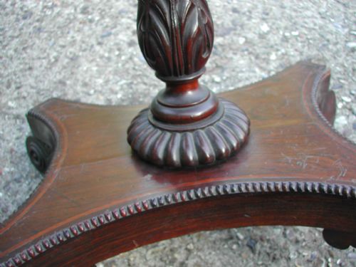 REGENCY PERIOD INLAID ROSE WOOD AND MAHOGANY SMALL SIDEWINE TABLE - ADDITIONAL PHOTO 1