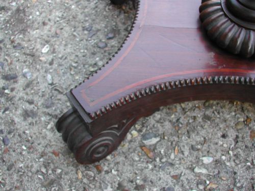 REGENCY PERIOD INLAID ROSE WOOD AND MAHOGANY SMALL SIDEWINE TABLE - ADDITIONAL PHOTO 3