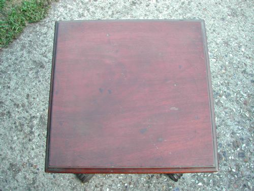 REGENCY PERIOD INLAID ROSE WOOD AND MAHOGANY SMALL SIDEWINE TABLE - ADDITIONAL PHOTO 4