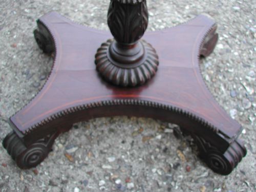 REGENCY PERIOD INLAID ROSE WOOD AND MAHOGANY SMALL SIDEWINE TABLE - ADDITIONAL PHOTO 2