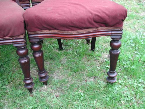 BARGIN BASEMENT SET OF SIX VICTORIAN MAHOGANY HOOP BACK DINNING CHAIRS CIRCA 1890 - ADDITIONAL PHOTO 2