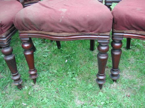 BARGIN BASEMENT SET OF SIX VICTORIAN MAHOGANY HOOP BACK DINNING CHAIRS CIRCA 1890 - ADDITIONAL PHOTO 3
