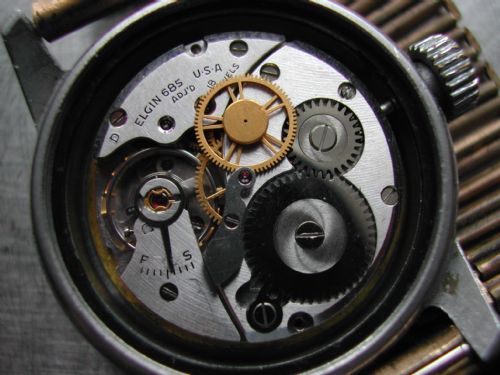 KOREAN WAR AMERICAN MILITARY ISSUE PILOTS WATCH A17A WITH HACK MADE BY ELGIN CIRCA 1952 - ADDITIONAL PHOTO 6