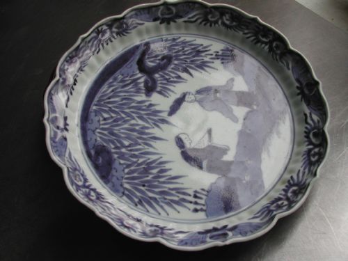JAPANESE 17TH CENTURY UNDERGLAZE BLUE AND WHITE LOBED DISH CIRCA 1660 - ADDITIONAL PHOTO 10