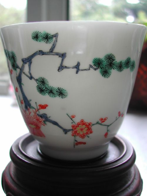 JAPANESE KAKIEMON 17TH CENTURY WINE CUP CIRCA 1680 - ADDITIONAL PHOTO 2