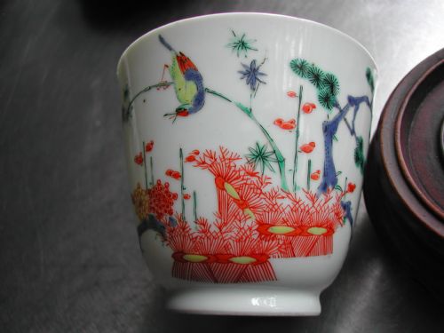JAPANESE KAKIEMON 17TH CENTURY WINE CUP CIRCA 1680 - ADDITIONAL PHOTO 7
