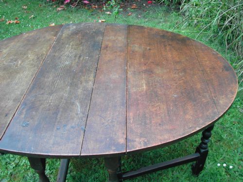 EARLY 18TH CENTURY OAK GATELEG TABLEA BARGIN BASEMENT ITEM TO CLEAR - ADDITIONAL PHOTO 2