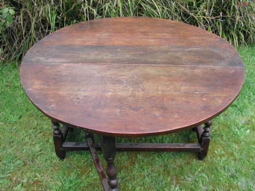 EARLY 18TH CENTURY OAK GATELEG TABLEA BARGIN BASEMENT ITEM TO CLEAR - ADDITIONAL PHOTO 9