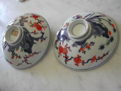 JAPANESE KAKIEMON PAIR OF SHALLOW BOWLS 17TH CENTURY - ADDITIONAL PHOTO 8