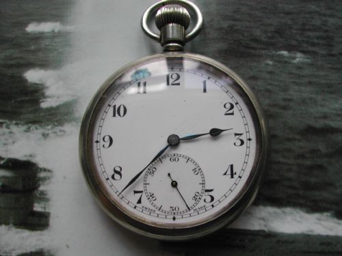 WW1 ROYAL NAVAL ISSUE POCKET WATCH CIRCA 1915 - ADDITIONAL PHOTO 1