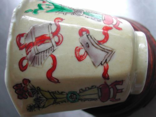 KANGXI PERIOD FAMILLE VERTE CAFE'AU LAIT HEXAGONAL WINE CUP CIRCA 1700 - ADDITIONAL PHOTO 13