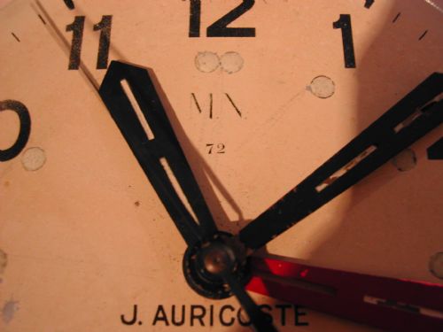 J AURICOSTE FRENCH MILITARY NAVAL ISSUE CLOCK MARINE NATIONALE' CIRCA 1950'S - ADDITIONAL PHOTO 2