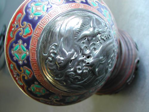 JAPANESE SATSUMA KORO AND SILVER COVER CIRCA 1875 - ADDITIONAL PHOTO 7