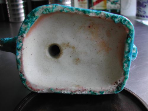 CHINESE TURQUOISE GLAZED DOG OF FO MOUNTED WINE EWER 18TH19TH CENTURY - ADDITIONAL PHOTO 4