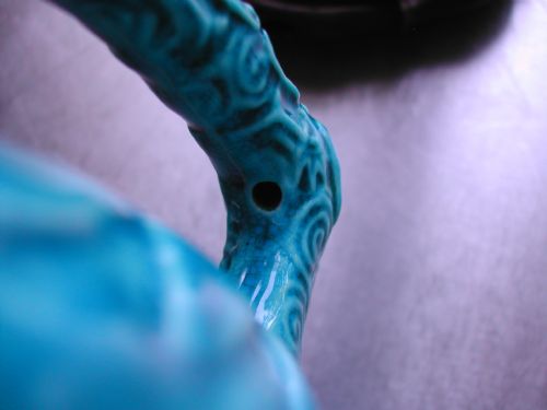 CHINESE TURQUOISE GLAZED DOG OF FO MOUNTED WINE EWER 18TH19TH CENTURY - ADDITIONAL PHOTO 12