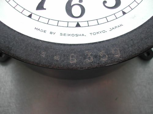 WW2 SEIKOSHA MILITARY ISSUE JAPANESE NAVAL 30HOUR CLOCK WITH STRIKE - ADDITIONAL PHOTO 2