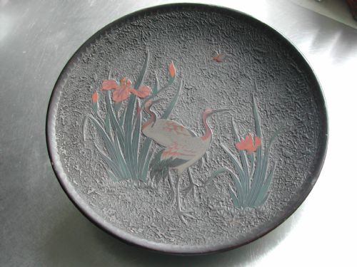 japanese totai shippo decorated dish late 19th century - CATEGORY: ANTIQUE MISCELLANEOUS - DATED 19TH CENTURY