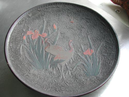 JAPANESE TOTAI SHIPPO DECORATED DISH LATE 19TH CENTURY - ADDITIONAL PHOTO 6