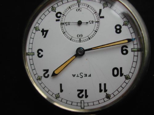 GERMAN WW2 FESTA POCKET WATCH PROBABLY UBOAT ISSUED CIRCA 1943 - ADDITIONAL PHOTO 2