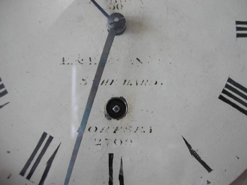 E E EMANUEL OF PORTSEA MARINE BULKHEAD CLOCK 2ND HALF 19TH CENTURY - ADDITIONAL PHOTO 2