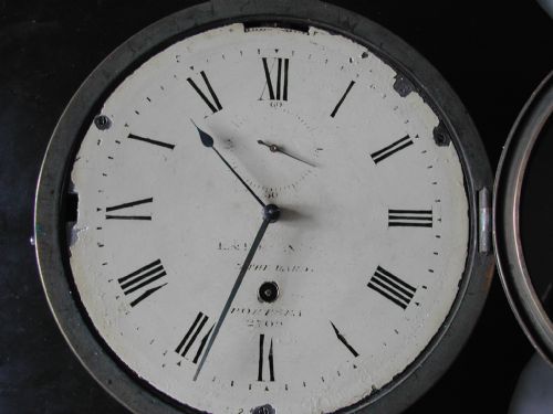 E E EMANUEL OF PORTSEA MARINE BULKHEAD CLOCK 2ND HALF 19TH CENTURY - ADDITIONAL PHOTO 5