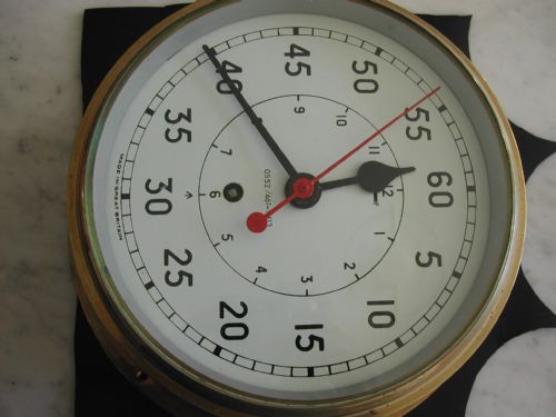 ELLIOTT BRITISH ROYAL NAVAL ISSUE WARSHIP OR AIRCRAFT CARRIER DECK CLOCK POST 1950 - ADDITIONAL PHOTO 1
