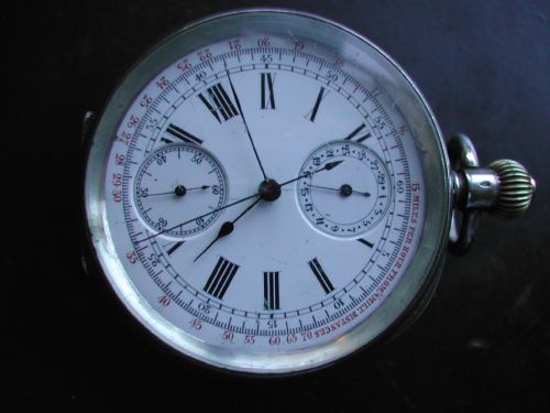 LONDON BRIGHTON SOUTH COAST RAILWAY ISSUE ENGINEERS SPLIT SECONDS CHRONOGRAPH PRE 1948 - ADDITIONAL PHOTO 1