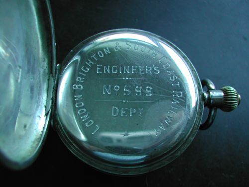 LONDON BRIGHTON SOUTH COAST RAILWAY ISSUE ENGINEERS SPLIT SECONDS CHRONOGRAPH PRE 1948 - ADDITIONAL PHOTO 5