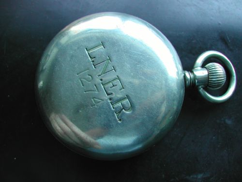 LONDON NORTH EAST REGION RAILWAY ISSUE 1274 POCKET WATCH PRE 1948 - ADDITIONAL PHOTO 2