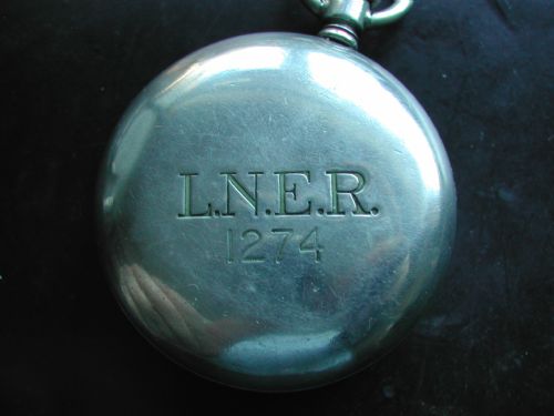 LONDON NORTH EAST REGION RAILWAY ISSUE 1274 POCKET WATCH PRE 1948 - ADDITIONAL PHOTO 3