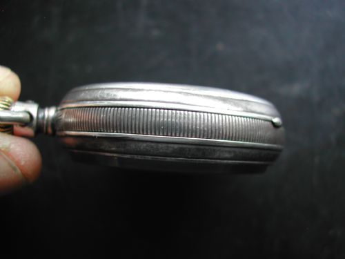 FINE ENGLISH SILVER CASED WALTHAM RIVERSIDE POCKET WATCH CIRCA 1928 - ADDITIONAL PHOTO 4