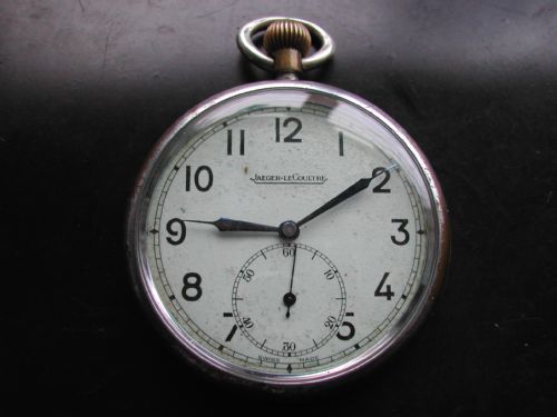 ww2 jaeger lecoultre raf issue navigation pocket watch circa 1942 - CATEGORY: ANTIQUE CLOCKS - DATED 1940