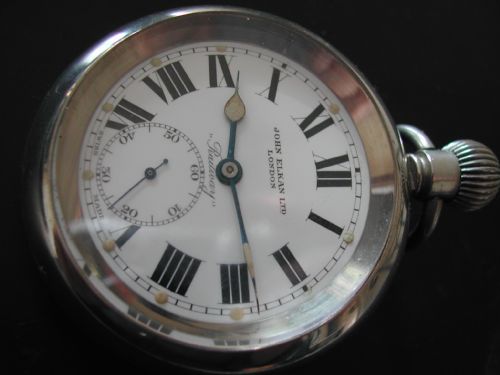 JOHN ELKAN LTD RAILWAY POCKET WATCH CIRCA 1930 - ADDITIONAL PHOTO 1