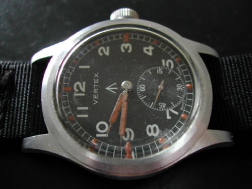 vertex www military issue watch circa 1945 - CATEGORY: ANTIQUE CLOCKS - DATED 1940