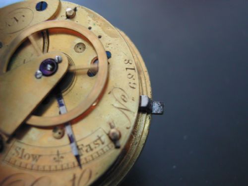 RARE DENT OF LONDON SILVER POCKET WATCH NO 6818 CIRCA 1842 - ADDITIONAL PHOTO 4