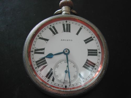ww2 british royal naval issue pattern 300 pocket watch signed aristocirca 1940 - CATEGORY: ANTIQUE CLOCKS - DATED 1940