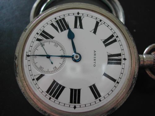 WW2 BRITISH ROYAL NAVAL ISSUE PATTERN 300 POCKET WATCH SIGNED ARISTOCIRCA 1940 - ADDITIONAL PHOTO 2