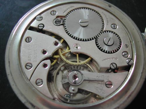 WW2 BRITISH ROYAL NAVAL ISSUE PATTERN 300 POCKET WATCH SIGNED ARISTOCIRCA 1940 - ADDITIONAL PHOTO 7