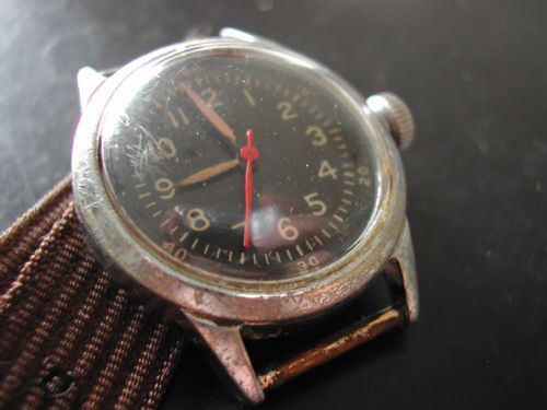 ww2 american air force waltham a11 pilots watch circa 1944 - CATEGORY: ANTIQUE CLOCKS - DATED 1940