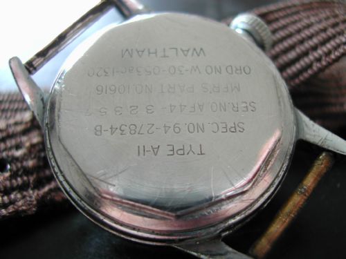 WW2 AMERICAN AIR FORCE WALTHAM A11 PILOTS WATCH CIRCA 1944 - ADDITIONAL PHOTO 4